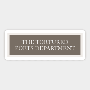 The Tortured Poets Department Sticker